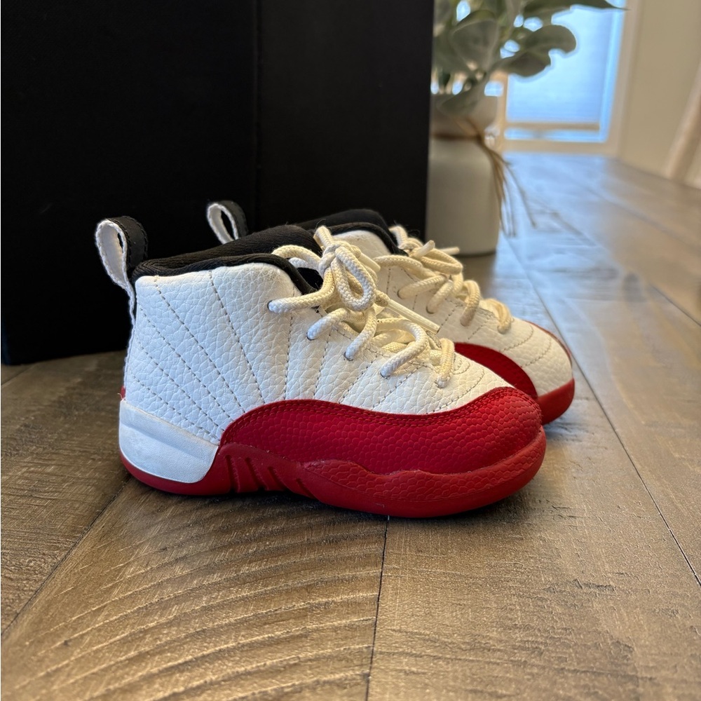 Kids Red and White Sneakers